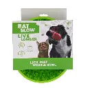 Eat Slow Live Longer Lick Mat Wobble Bowl Green
