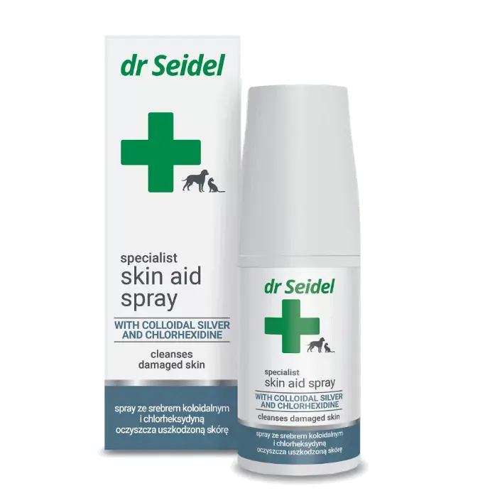 Skin Aid Spray met Colloïdaal Zilver reinigt beschadigde huid 50ml