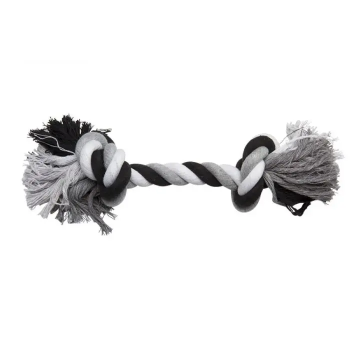 Flosstouw - Maat XL - 270-300 Gram - 45 cm - Zwart/Wit