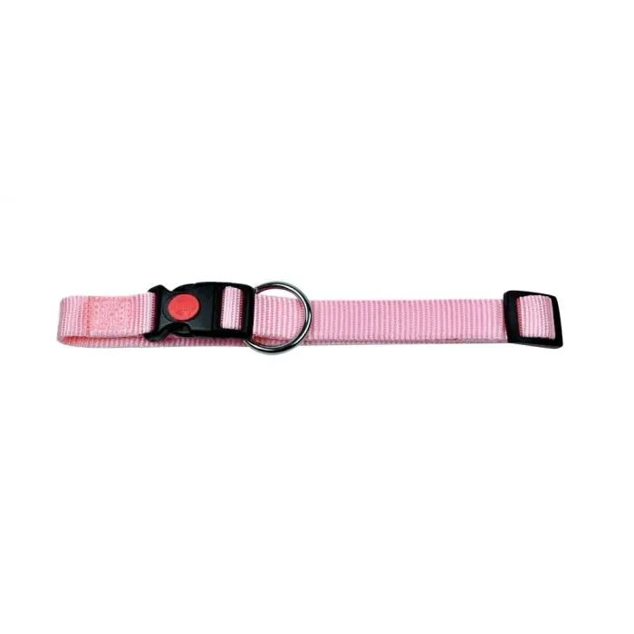 Hondenhalsband - Met Wienerlock Kliksluiting - Roze - 20 mm x 35-55 cm