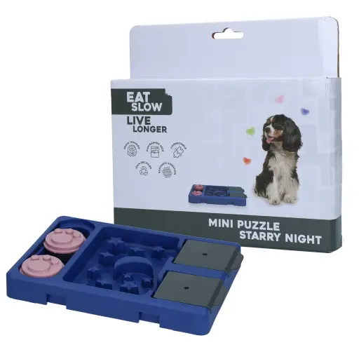 [BQ100367] Eat Slow Live Longer Mini Puzzle Starry Night