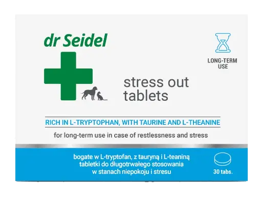 STRESS OUT TABLETS for long-term use in states of anxiety and stress 30tabs