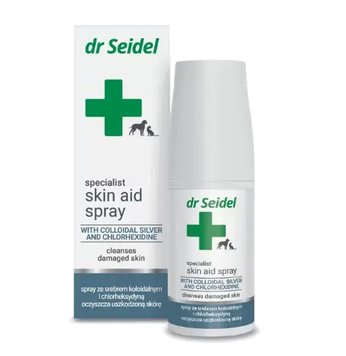Skin Aid Spray met Colloïdaal Zilver reinigt beschadigde huid 50ml