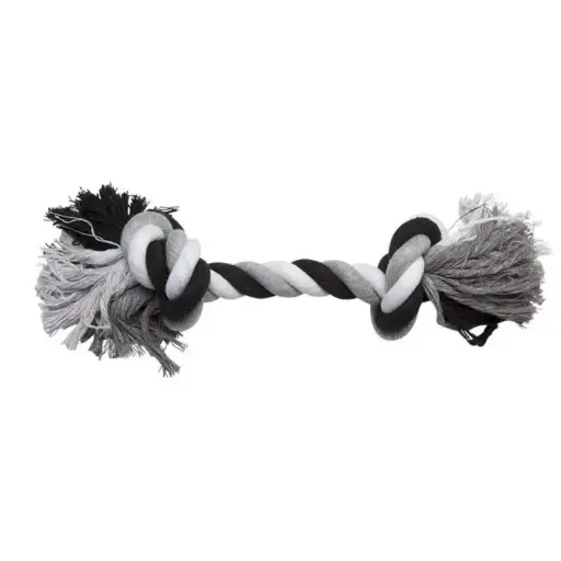 [BQ100481] Flosstouw - Maat XL - 270-300 Gram - 45 cm - Zwart/Wit