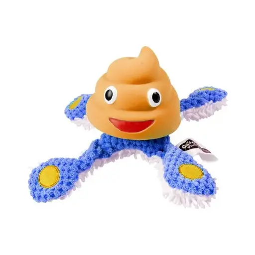 Pluche & Latex Octopus 22 x 22 x 12 cm - Blauw Roze