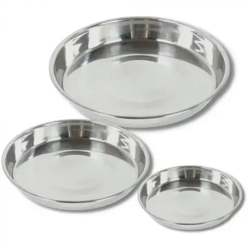 [BQ100485] Puppyschaal RVS - Groot 25 cm
