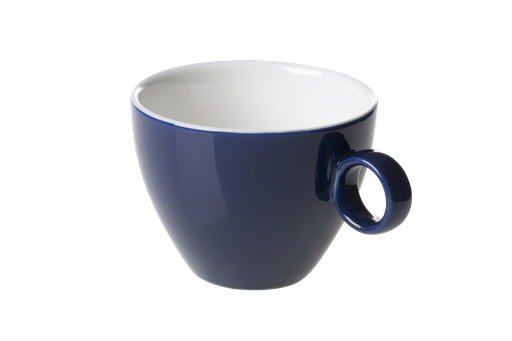 [BQ100919] Maastricht Porselein - Cappuccinokop Bart Colour Cafe 941 donkerblauw (23 cl, 6 stuks)